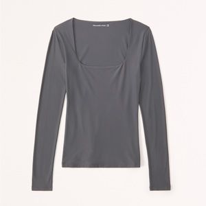 Abercrombie Soft Matte Seamless Squareneck Top